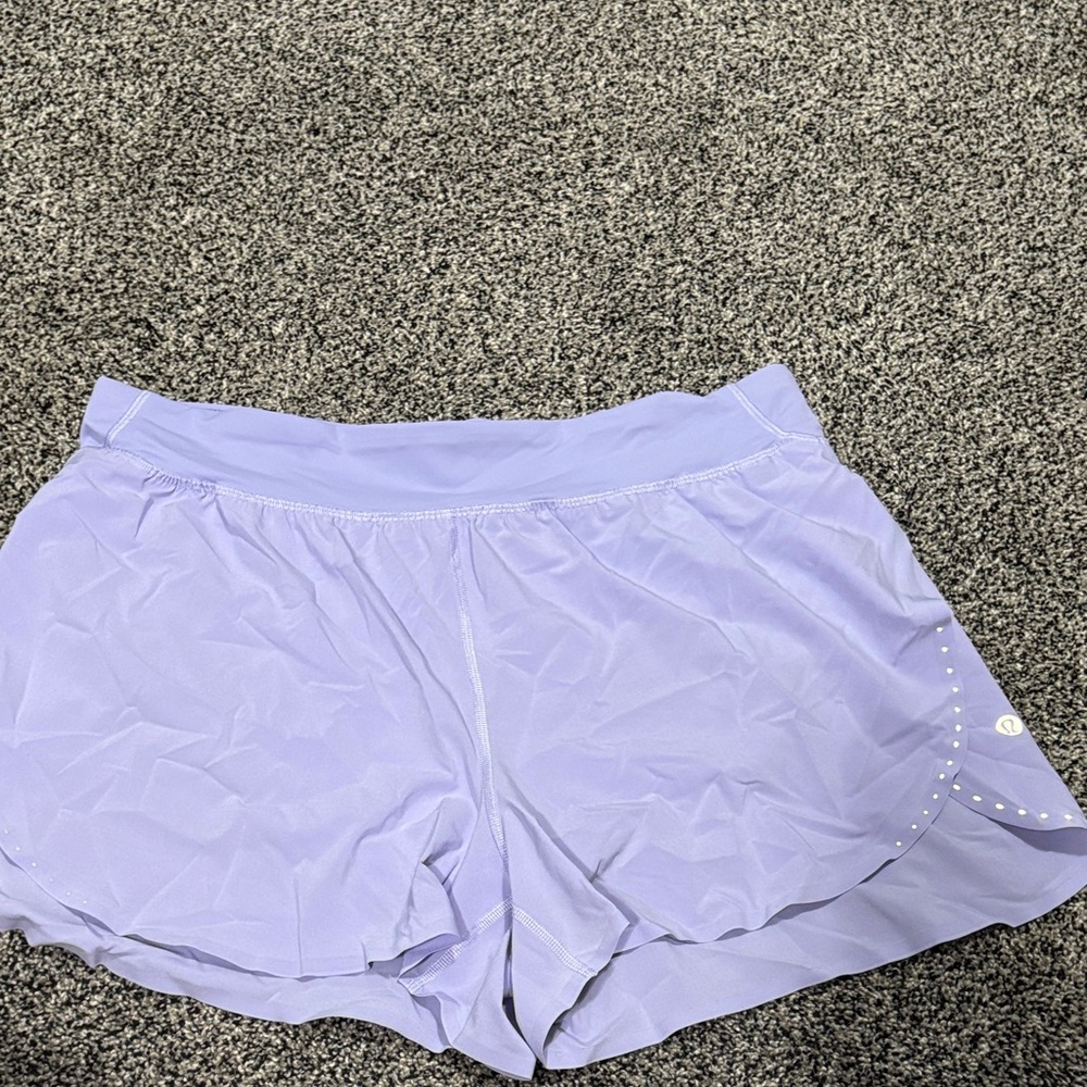 Lululemon Athletica Lavender Fast and Free Shorts